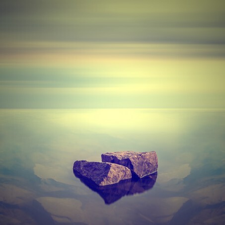 Minimalist Seascape, Coastal Sunrise